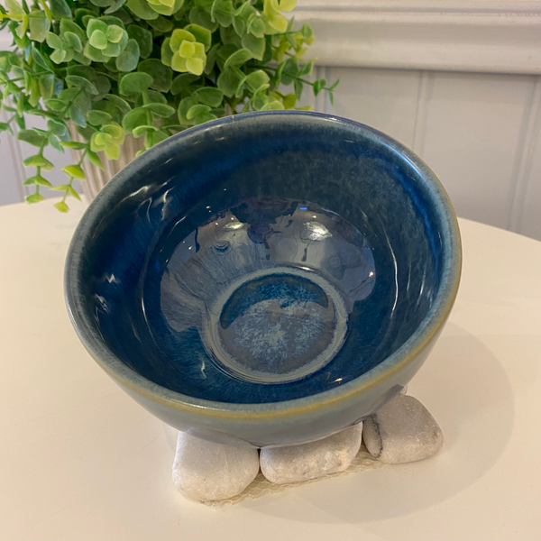 Sifnos Stoneware - Medium skål Blå